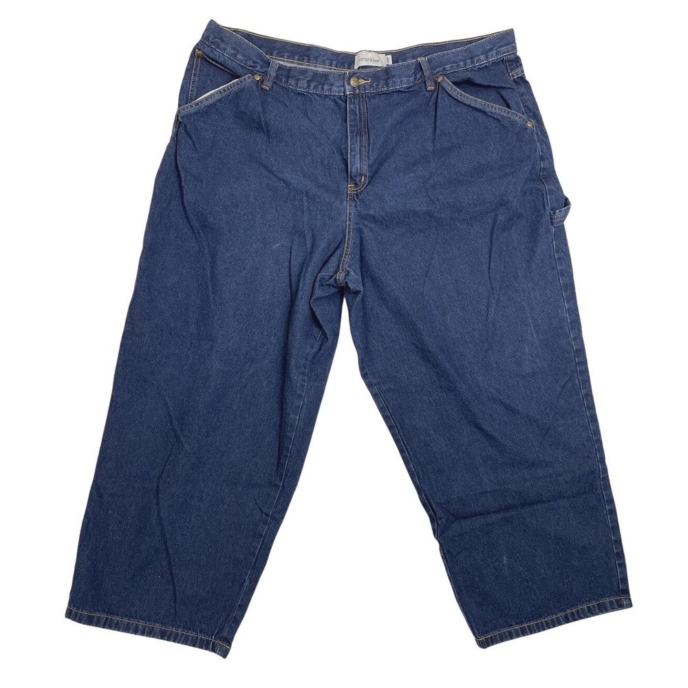 Venezia Womens Pluz Size Jeans Carpenter Wide Leg size 24WP Dark Denim